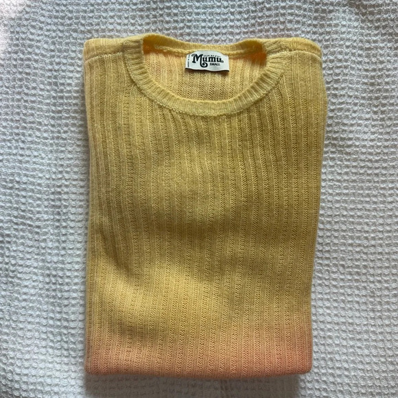Show Me Your Mumu women’s ombre oversized knit sweater small pink yellow orange - Picture 3 of 6